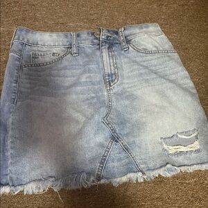 Light Blue Denim Skirt